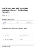 APEA 3P Exam Study Guide with Verified Questions and Answers &vert; Complete Exam Preparation&period;