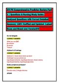 ATI PN Comprehensive Predictor Review Part  1 &vert; Questions & Nursing Study Guide&vert;   Analysed Questions with Correct Detailed  Answers&vert; 100&percnt; Verified and Updated &vert;Latest  Exam and Brand new Version&excl;&excl;&excl;&excl;&excl;