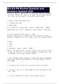 NCLEX-PN Review Question and Answers Updated 2026