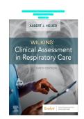 Test Bank for Wilkins Clinical Assessment in Respiratory Care 9th Edition by Albert J Heuer 2025&sol; 2026 Comprehensive Respiratory Care Exam Prep Guide with Solutions