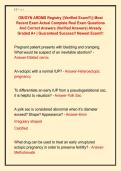 OB&sol;GYN ARDMS Registry &vert;&vert;Verified Exam&excl;&excl;&excl;&vert;&vert; Most  Recent Exam Actual Complete Real Exam Questions  And Correct Answers &lpar;Verified Answers&rpar; Already  Graded A&plus; &vert; Guaranteed Success&excl;&excl; Newest Exam&excl;&excl;&excl;