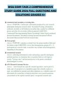 WGU D389 TASK 2 COMPREHENSIVE STUDY GUIDE 2026 FULL QUESTIONS AND SOLUTIONS GRADED A&plus;