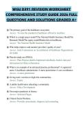 WGU D391 REVISION WORKSHEET COMPREHENSIVE STUDY GUIDE 2026 FULL QUESTIONS AND SOLUTIONS GRADED A&plus;