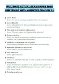 WGU D402 ACTUAL EXAM PAPER 2026 QUESTIONS WITH ANSWERS GRADED A&plus;