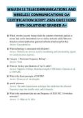 GU D413 TELECOMMUNICATIONS AND WIRELESS COMMUNICATIONS OA ACTUAL EXAM PAPER 2026 QUESTIONS WITH ANSWERS GRADED A&plus;