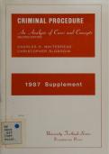 Criminal Procedure 1987 Supplement Case Analysis & Legal Concepts Explained &lpar;Complete Study Notes&rpar;