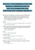 WGU D413 TELECOMMUNICATIONS AND WIRELESS COMMUNICATIONS OA FINAL TEST 2026 QUESTIONS WITH CORRECT ANSWERS GRADED A&plus;