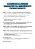 WGU D415 SDN OA PRACTICE EXAMINATION 2026 QUESTIONS WITH ANSWERS GRADED A&plus;