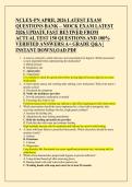 NCLEX-PN APRIL 2026 LATEST EXAM  QUESTIONS BANK &ndash; MOCK EXAM LATEST  2026 UPDATE FAST REVIWED FROM  ACTUAL TEST 150 QUESTIONS AND 100&percnt;  VERIFIED ANSWERS&vert; A&plus; GRADE Q&A &vert;  INSTANT DOWNLOAD PDF 
