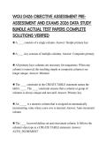 WGU D426 OBJECTIVE ASSESSMENT PREASSESSMENT AND EXAMS 2026 DATA STUDY BUNDLE ACTUAL TEST PAPERS COMPLETE SOLUTIONS VERIFIED