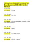 NC Assisted Living Administrator Test Exam Questions With 100- Verified Answers&period;docx