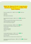 EDKP 396 Midterm EXAM &vert; Comprehensive  Questions and Answers &vert; A&plus; Graded &vert; With  Expert Solutions