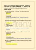 NR605 PSYCHIATRIC MENTAL HEALTH FINAL EXAM &ndash; MOCK LATEST  2026 UPDATE FAST REVIWED FROM ACTUAL TEST 150 QUESTIONS  AND 100&percnt; VERIFIED ANSWERS&vert; A&plus; GRADE Q&A &vert; INSTANT  DOWNLOAD PDF