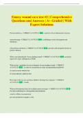 Emory wound care test &num;2 &vert; Comprehensive  Questions and Answers &vert; A&plus; Graded &vert; With  Expert Solutions 