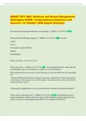 EMORY DPT GMC&colon; Nutrition and Wound Management  &lpar;Etiologies&rpar; EXAM &vert; Comprehensive Questions and  Answers &vert; A&plus; Graded &vert; With Expert Solutions