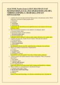 AGACNP-BC Practice Exam LATEST 2026 UPDATE FAST  REVIWED FROM ACTUAL TEST 100 QUESTIONS AND 100&percnt;  VERIFIED ANSWERS&vert; A&plus; GRADE Q&A &vert; INSTANT  DOWNLOAD PDF 