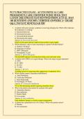 PCCN PRACTICE EXAM &ndash; ACUTE&sol;CRITICAL CARE  PROGRESSIVE CARE CERTIFIED NURSE MOCK TEST  LATEST 2026 UPDATE FAST REVIWED FROM ACTUAL TEST  100 QUESTIONS AND 100&percnt; VERIFIED ANSWERS&vert; A&plus; GRADE  Q&A &vert; INSTANT DOWNLOAD PDF 