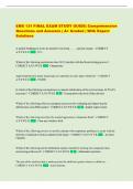 EMS 131 FINAL EXAM STUDY GUIDE&vert; Comprehensive  Questions and Answers &vert; A&plus; Graded &vert; With Expert  Solutions 