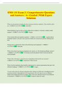 EMS 131 Exam 2 &vert; Comprehensive Questions  and Answers &vert; A&plus; Graded &vert; With Expert  Solutions