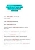 NU 110 &lpar;A&P&rpar; Exam -2 LATEST QUESTIONS AND VERIFIED CORRECT ANSWERS&period;