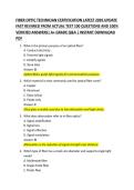 FIBER OPTIC TECHNICIAN CERTIFICATION LATEST 2026 UPDATE  FAST REVIWED FROM ACTUAL TEST 100 QUESTIONS AND 100&percnt;  VERIFIED ANSWERS&vert; A&plus; GRADE Q&A &vert; INSTANT DOWNLOAD  PDF 