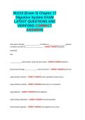 NU110 &lpar;Exam 3&rpar; Chapter 17 Digestive System EXAM LATEST QUESTIONS AND VERIFIED CORRECT ANSWERS&period;