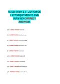 NU110 exam 1 STUDY GUIDE LATESTQUESTIONS AND VERIFIED CORRECT ANSWERS&period;