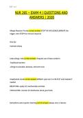 NUR 265 &ndash; EXAM 4 QUESTIONS AND ANSWERS 2026&period;