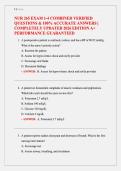 NUR 265 EXAM 1-4 COMBINED VERIFIED QUES&period;&period;&period; EDITION A&plus; PERFORMANCE GUARANTEED&period;