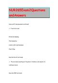 NUR 265 Exam 2 Questions and Answers&period;
