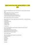 CCMA Practice Exam 180&vert; Updated RATED A&plus; &vert; NEW 2026