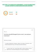 WGU D282 &vert; OA &vert;OBJECTIVE ASSESSMENT &vert; CLOUD FOUNDATIONS - &lpar;CLOUD CONCEPTS&rpar; EXAM QUESTIONS AND ANSWERS