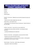 MEDCA PHLEBOTOMY EXAM WITH CORRECT ANSWERS 100&percnt;