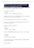 NNP Practice Exam Questions and Answers Updated this Year