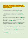 SSEVCLWB - EV COMPETITIVE LANDSCAPE EXAM &vert;  Comprehensive Questions and Answers &vert; A&plus; Graded &vert;  With Expert Solutions
