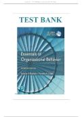 Test Bank For Essentials of Organizational Behavior&comma; 15th Edition By Robbins&comma; Judge All Chapters Complete Guide A&plus; ISBN&colon;9781292406664 Newest Edition 2026 Instant Download Pdf