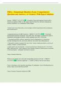 FHEA - Hematologic Disorders Exam &vert; Comprehensive  Questions and Answers &vert; A&plus; Graded &vert; With Expert Solutions