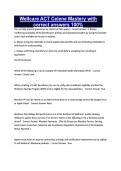 Wellcare ACT Celene Mastery with correct answers 100&percnt;