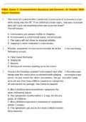 FHEA  Exam 3 &vert; Comprehensive Questions and Answers &vert; A&plus; Graded &vert; With  Expert Solution