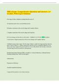FHEA Exam &vert; Comprehensive Questions and Answers &vert; A&plus;  Graded &vert; With Expert Solutions