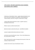 MTR&colon; EXAM 1 REVIEW QUESTIONS AND ANSWERS 2026 RATED 100&percnt; CORRECT&period;