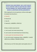 DRIVER ED FINAL EXAM VERSION 1 AND 2 LATEST 2026-2027  ACTUAL EXAM WITH COMPLETE QUESTIONS AND CORRECT  DETAILED ANSWERS &lpar;100&percnt; VERIFIED ANSWERS&rpar; &vert;ALREADY  GRADED A&plus;&vert; &vert;&vert;PROFESSOR VERIFIED&vert;&vert; &vert;&vert;BRANDNEW&excl;&excl;&excl;&vert;&vert; 