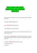 Exam 2 NSG 233LAYEST QUESTIONS AND VERIFIED ANSWERS&period;