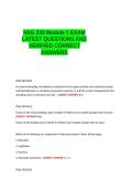 NSG 233 Module 1 EXAM LATEST QUESTIONS AND VERIFIED CORRECT ANSWERS&period;