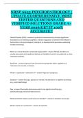 NRNP 6635 &ndash; Psychopathology &ndash; Comprehensive Most Tested Questions and Verified Solutions