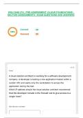 WGU D282 &vert;PA &vert; PRE-ASSESSMENT &vert;CLOUD FOUNDATIONS - SECTION ASSESSMENTS &vert; EXAM QUESTIONS AND ANSWERS