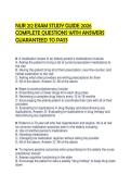 NUR 212 EXAM STUDY GUIDE 2026 COMPLETE QUESTIONS WITH ANSWERS GUARANTEED TO PASS