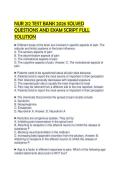 NUR 212 TEST BANK 2026 SOLVED QUESTIONS AND EXAM SCRIPT FULL SOLUTION