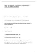PHAR 502 THYROID &vert; QUESTIONS AND ANSWERS &vert; WITH COMPLETE SOLUTION&period;