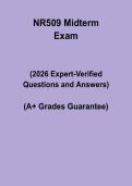 NR509 Midterm Study Guide 2026 &vert; Advanced Health Assessment Q&A PDF